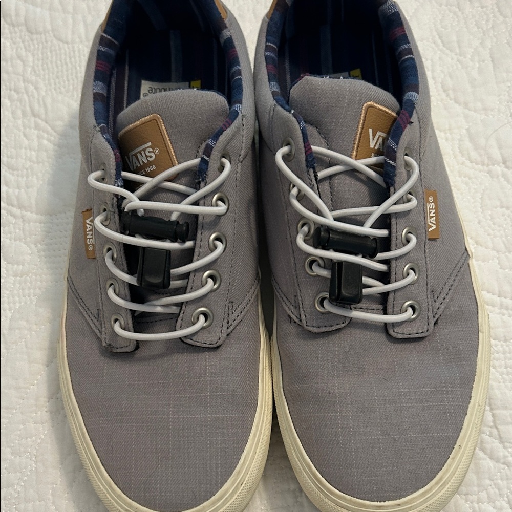 Vans Gray and Tan Men's Sneakers